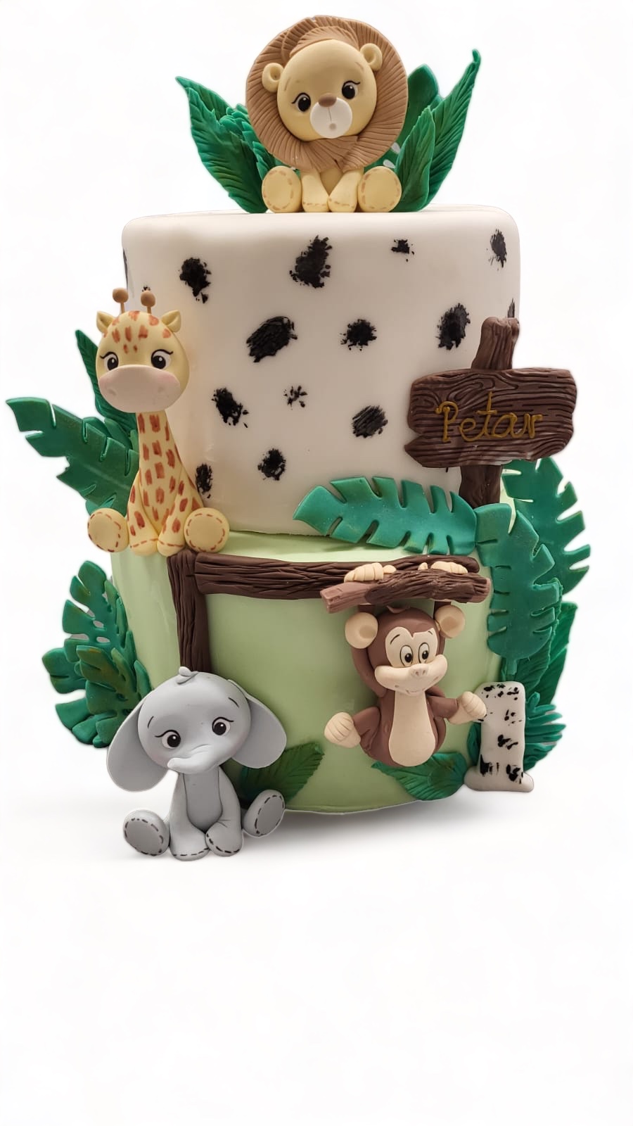 Jungle cake, (lav, žirafa, slon) (126) (30 porcija)