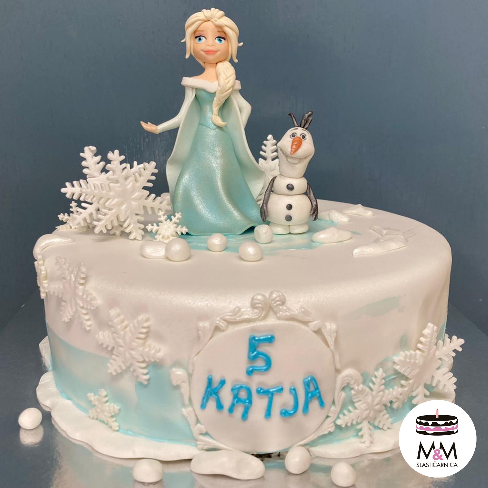 Torta Frozen, Elza, Olaf 2 (98) (12 porcija)