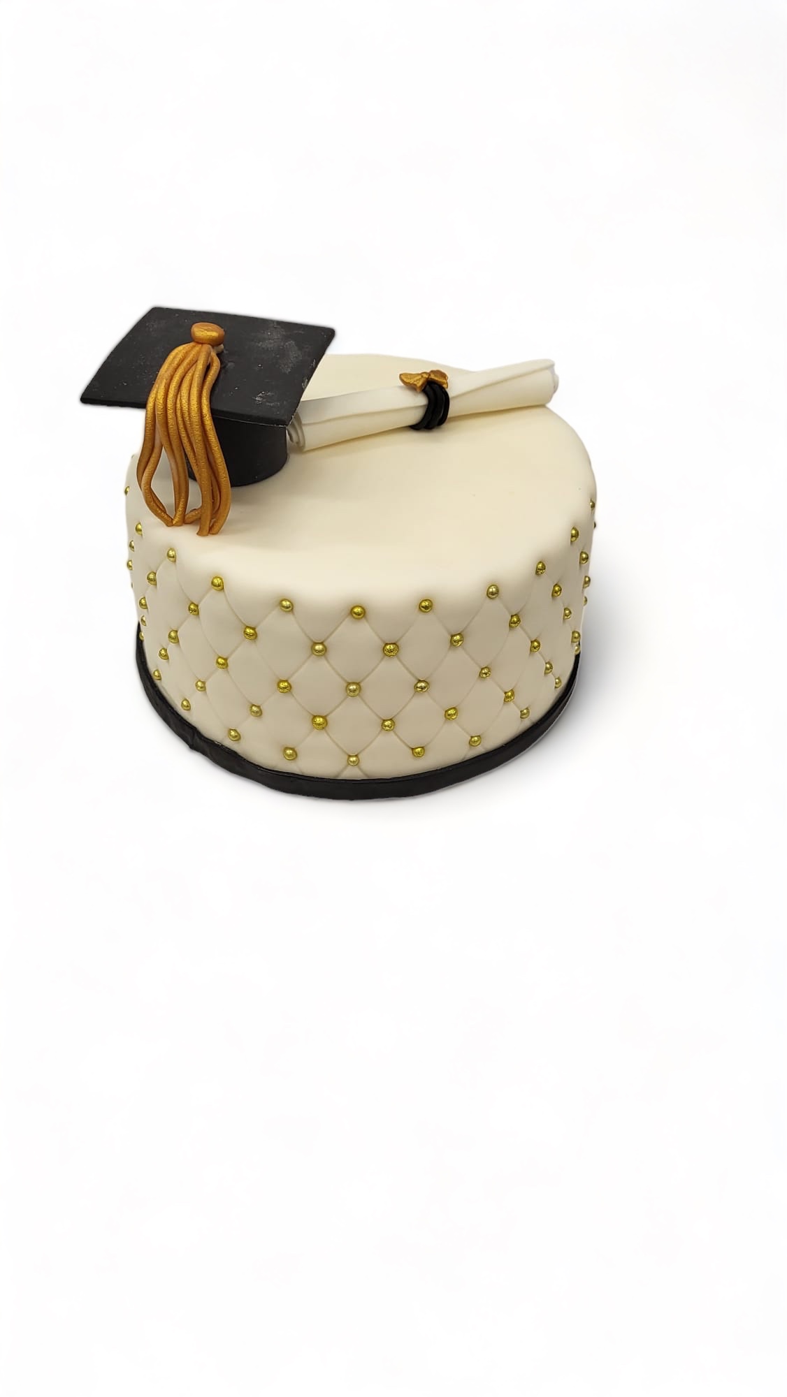 Diploma torta, zlatne perle (107) (12 porcija)