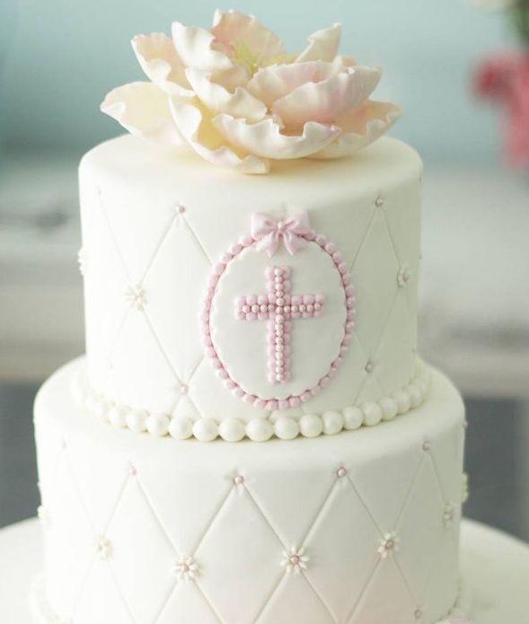 Torta sa križićem i cvijetom (449) (30 porcija)