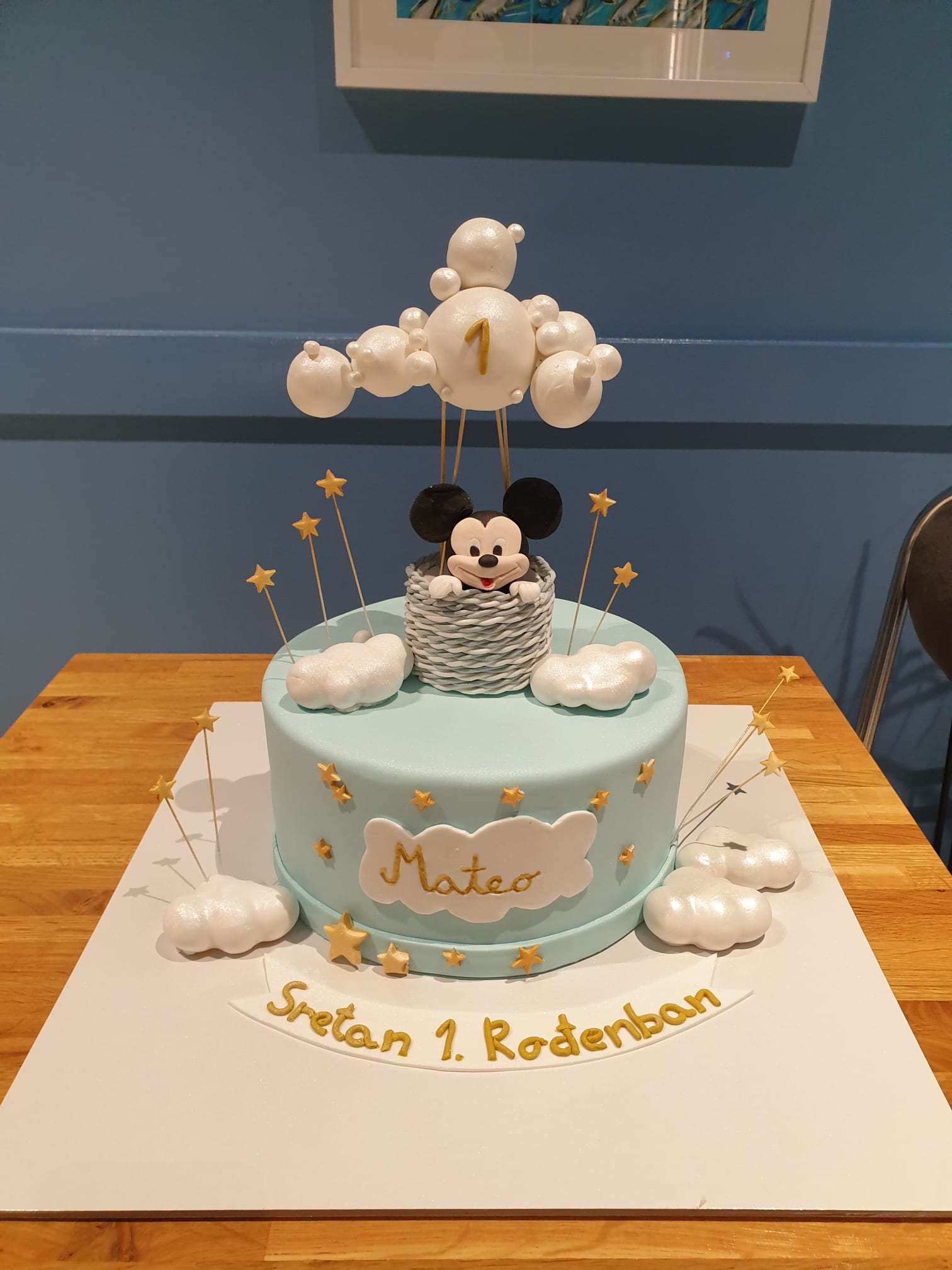 Torta Mickey Mouse, balon (606) (16 porcija)